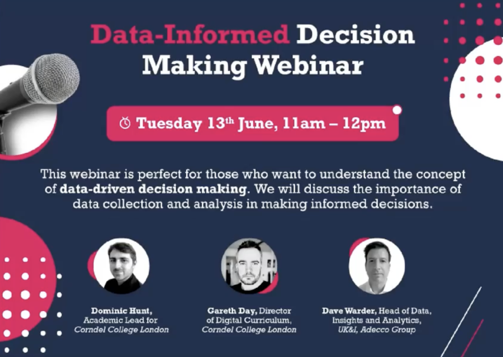 Data-driven Decision-making Webinar